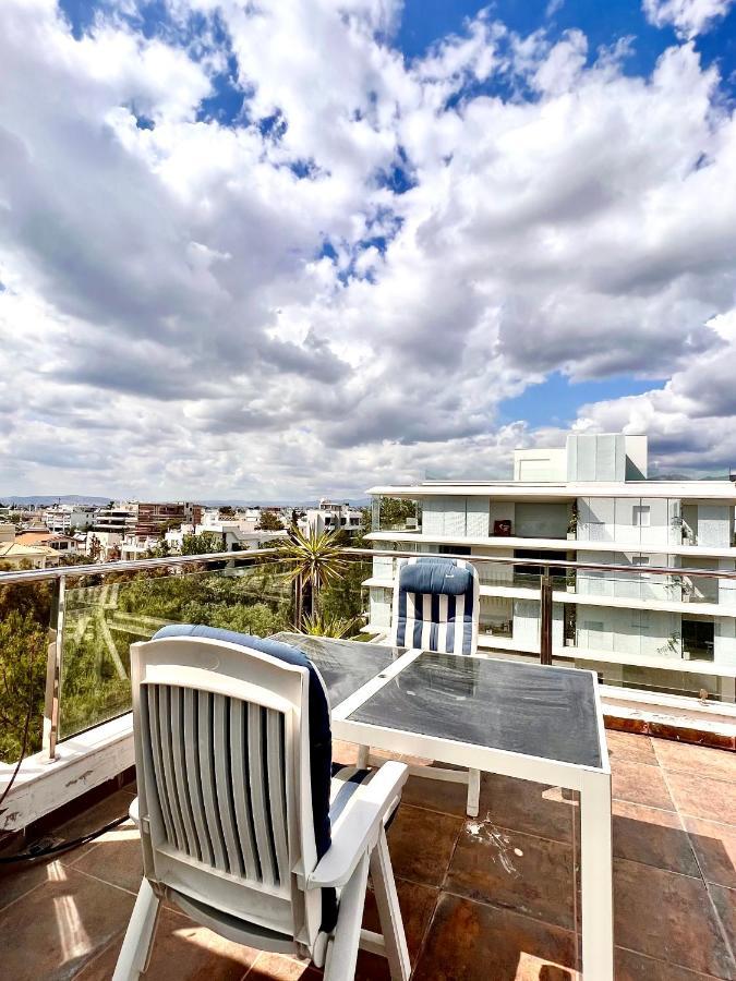 Citycenter Penthouse Mini Private Pool With Hydromassage And Great Town View Atina Dış mekan fotoğraf
